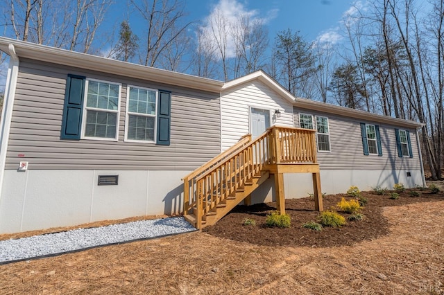 1381 Moccasin Path Trl, Huddleston, VA 24104 - view of front facade with crawl space