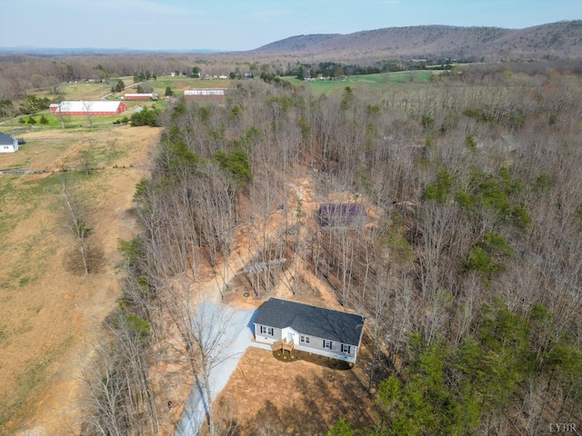 1381 Moccasin Path Trl, Huddleston, VA 24104 - aerial view with a rural view