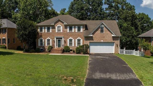 352 Wild Turkey Rd, Lynchburg, VA 24502 - colonial house with asphalt driveway and brick siding