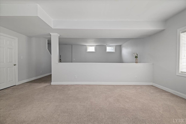 352 Wild Turkey Rd, Lynchburg, VA 24502 - below grade area with carpet flooring and baseboards