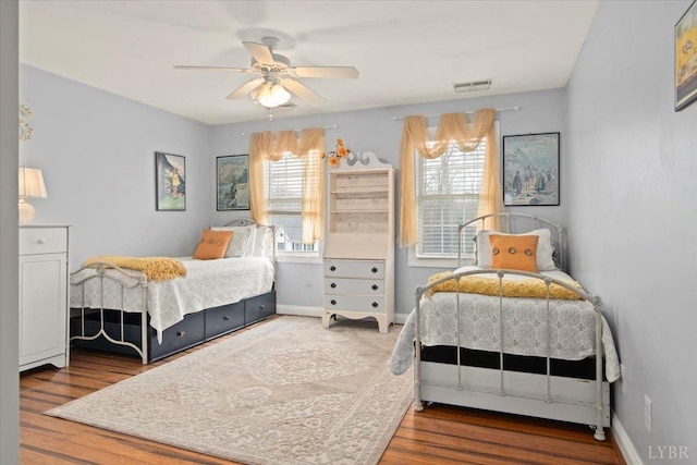 352 Wild Turkey Rd, Lynchburg, VA 24502 - bedroom with wood finished floors and ceiling fan