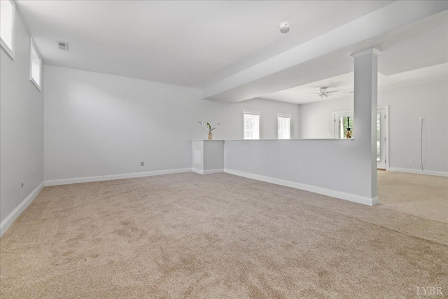 352 Wild Turkey Rd, Lynchburg, VA 24502 - carpeted empty room featuring a ceiling fan and a smoke detector