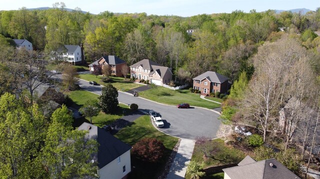352 Wild Turkey Rd, Lynchburg, VA 24502 - aerial perspective of suburban area with a heavily wooded area