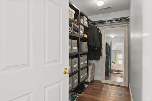 352 Wild Turkey Rd, Lynchburg, VA 24502 - walk in closet with dark wood-style flooring