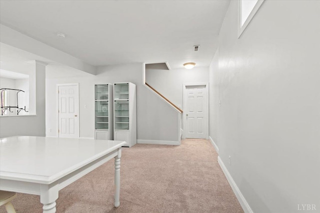 352 Wild Turkey Rd, Lynchburg, VA 24502 - home office featuring light carpet and baseboards