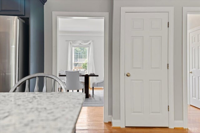 352 Wild Turkey Rd, Lynchburg, VA 24502 - dining space featuring light wood-style floors and ornamental molding