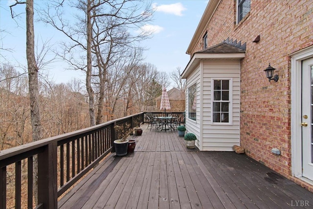 352 Wild Turkey Rd, Lynchburg, VA 24502 - wooden deck with outdoor dining area