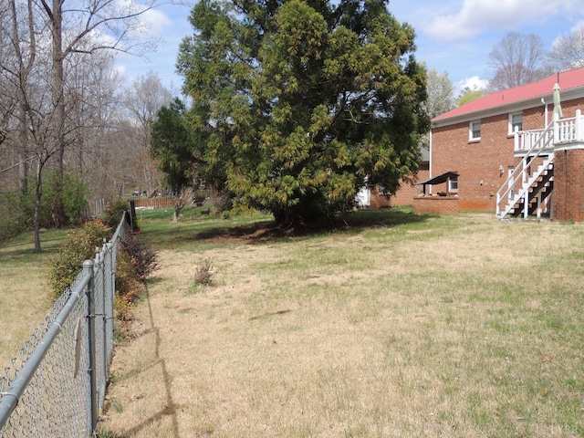 723 Custer Dr, Lynchburg, VA 24502 - view of yard featuring stairs and fence