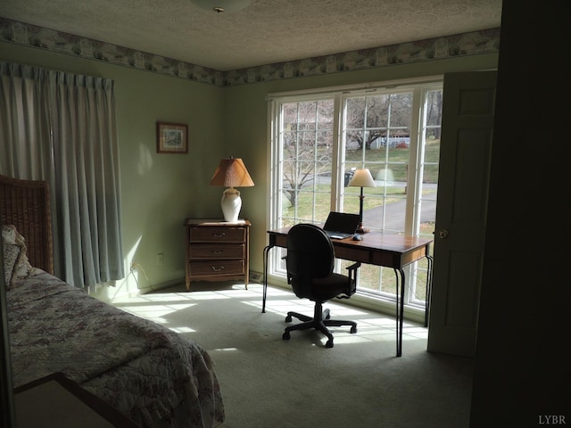 723 Custer Dr, Lynchburg, VA 24502 - bedroom with baseboards, carpet floors, and a textured ceiling