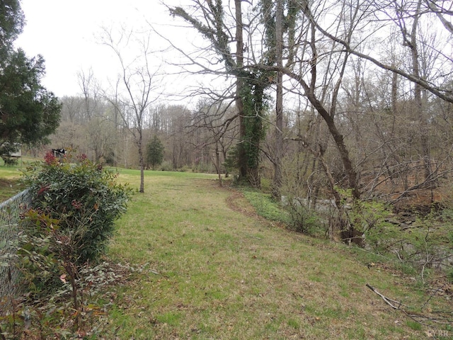 723 Custer Dr, Lynchburg, VA 24502 - view of yard with a wooded view
