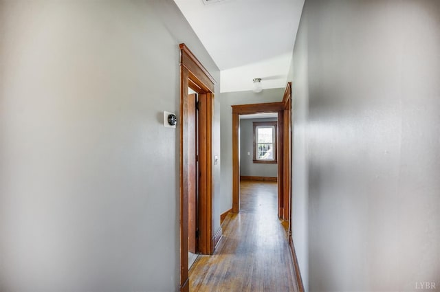 501 W Spencer Rd, Hurt, VA 24563 - corridor with light wood-style flooring and baseboards