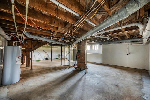 501 W Spencer Rd, Hurt, VA 24563 - below grade area with water heater and heating unit