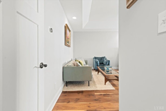 1031 Tori Ct, Forest, VA 24551 - sitting room featuring wood finished floors, recessed lighting, and baseboards