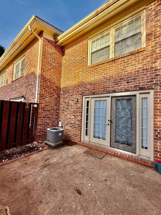 3101 Link Rd Unit 36, Lynchburg, VA 24503 - back of house featuring brick siding, a patio, and central air condition unit