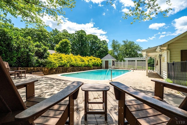 1381 Tamer Ln, Lynchburg, VA 24503 - view of swimming pool featuring an outdoor structure