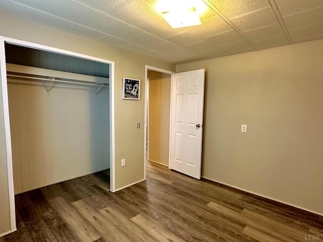 157 Phelps Rd, Madison Heights, VA 24572 - unfurnished bedroom with wood finished floors and a closet