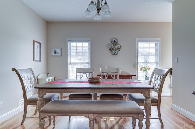 84 Jeter Ct, Lynchburg, VA 24501 - dining room featuring a chandelier, plenty of natural light, and baseboards