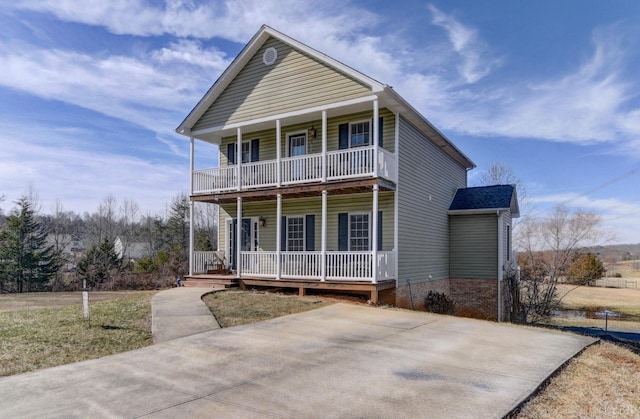 84 Jeter Ct, Lynchburg, VA 24501 - view of front of property with a porch and a balcony
