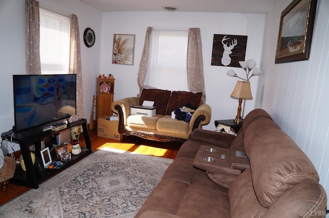 272 Jasper Wood Rd, Hurt, VA 24563 - living room with wood finished floors