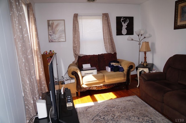 272 Jasper Wood Rd, Hurt, VA 24563 - living area with wood finished floors
