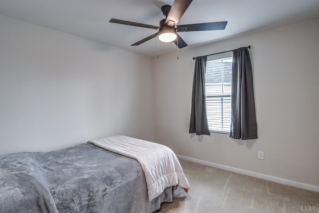 201 Thicket Dr, Lynchburg, VA 24501 - bedroom featuring carpet flooring, baseboards, and a ceiling fan