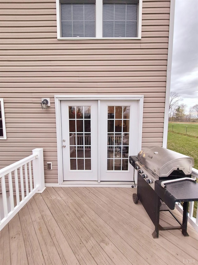 188 Oak Spring Ln, Madison Heights, VA 24572 - wooden terrace with a grill