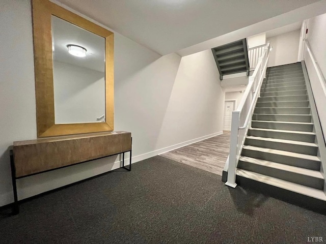 1300 Stoney Ridge Blvd Unit 206, Forest, VA 24551 - stairway with baseboards and carpet flooring