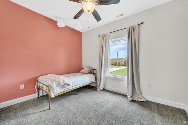 664 Collins Ferry Rd, Gladys, VA 24554 - bedroom featuring carpet flooring, baseboards, and a ceiling fan
