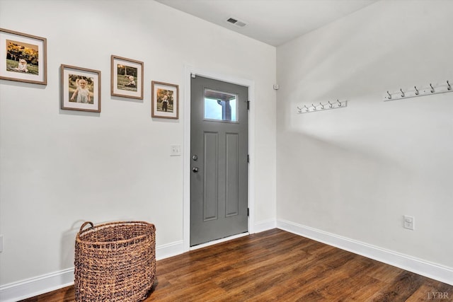 664 Collins Ferry Rd, Gladys, VA 24554 - foyer featuring baseboards and dark wood-style flooring