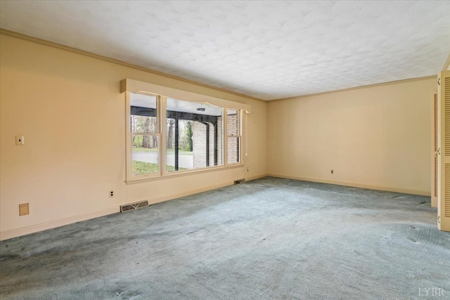 123 Knollwood Dr, Hurt, VA 24563 - carpeted spare room with a textured ceiling and baseboards