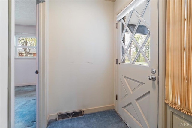 123 Knollwood Dr, Hurt, VA 24563 - doorway to outside with carpet, healthy amount of natural light, and baseboards