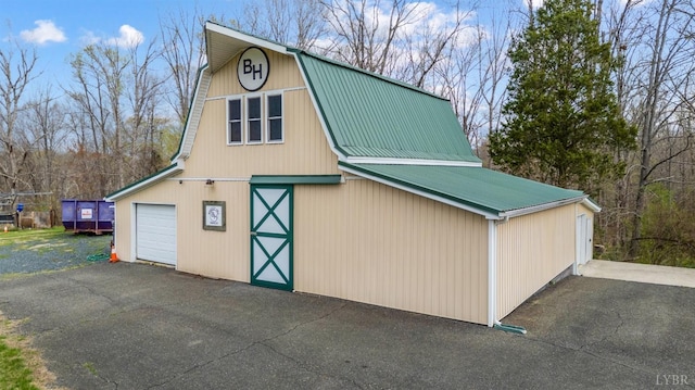 view of barn