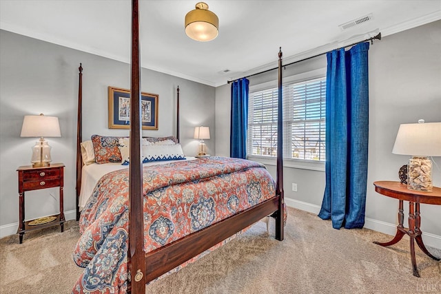 1062 Ivy Creek Dr, Forest, VA 24551 - bedroom featuring carpet floors, ornamental molding, and baseboards