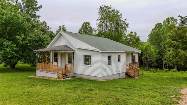 15939 Richmond Hwy, Pamplin, VA 23958 - view of front of house featuring a front lawn and a metal roof