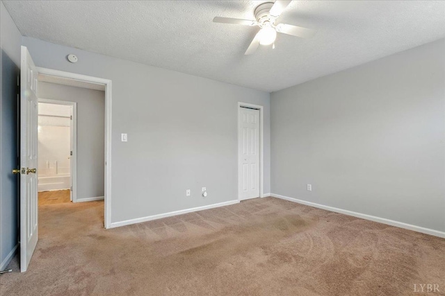 43 Nags Head Ct, Lynchburg, VA 24502 - unfurnished bedroom featuring carpet floors, baseboards, a closet, and a textured ceiling