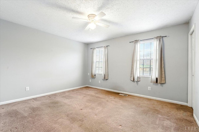 43 Nags Head Ct, Lynchburg, VA 24502 - empty room featuring carpet flooring, ceiling fan, baseboards, and a textured ceiling