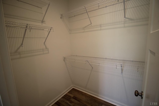 625 S St, Bedford, VA 24523 - walk in closet featuring dark wood finished floors
