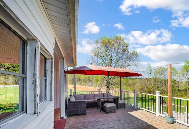 2477 Mountain Rd, Gretna, VA 24557 - deck featuring outdoor lounge area