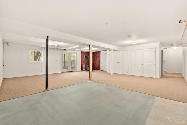 303 Somerset Pl, Rustburg, VA 24588 - below grade area featuring light carpet