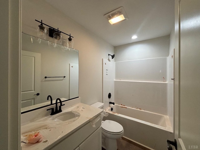 1026 Misty Mountain Rd, Lynchburg, VA 24502 - bathroom featuring vanity, toilet, and bathtub / shower combination