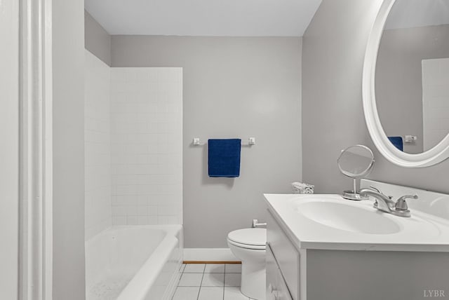 281 Calohan Rd, Rustburg, VA 24588 - full bath featuring toilet, tile patterned floors, vanity, and baseboards