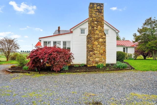 281 Calohan Rd, Rustburg, VA 24588 - view of property exterior with a chimney