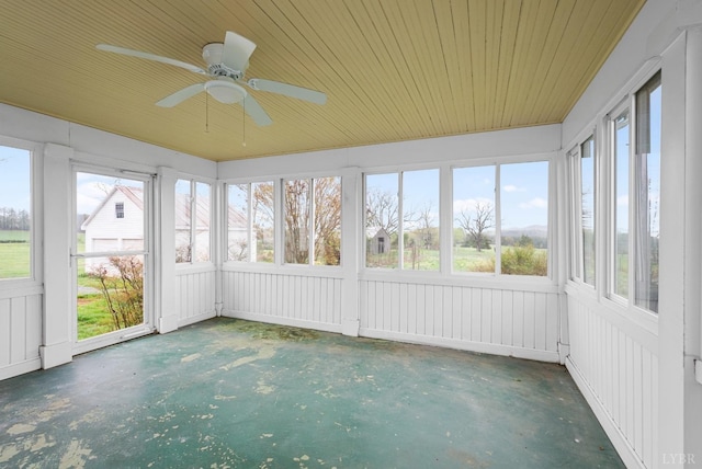 281 Calohan Rd, Rustburg, VA 24588 - unfurnished sunroom with a healthy amount of sunlight and ceiling fan