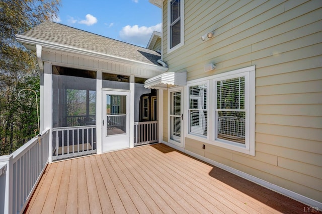 1310 Whispering Springs Ct, Forest, VA 24551 - deck featuring a sunroom