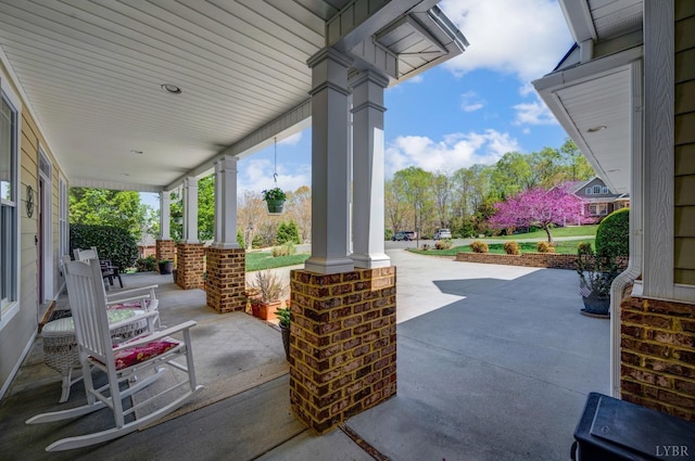 1310 Whispering Springs Ct, Forest, VA 24551 - view of patio / terrace with covered porch