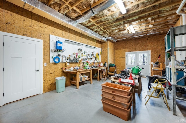 1310 Whispering Springs Ct, Forest, VA 24551 - below grade area with a workshop area