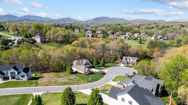 1310 Whispering Springs Ct, Forest, VA 24551 - bird's eye view featuring a view of trees, a mountain view, and a residential view