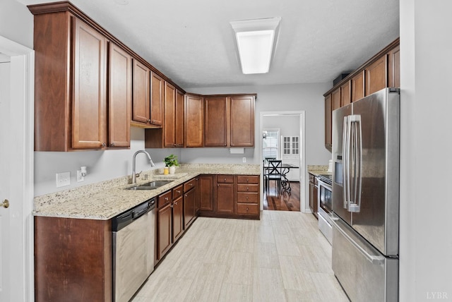 5712 Cottontown Rd, Forest, VA 24551 - kitchen featuring stainless steel appliances, a sink, and light stone counters