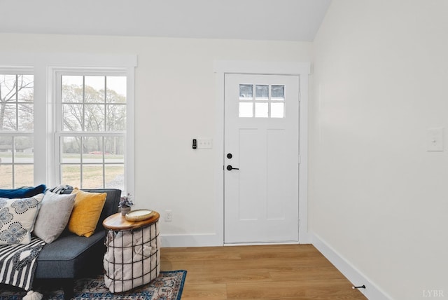 893 Cedar Gate Rd, Monroe, VA 24574 - foyer featuring light wood-style flooring and lofted ceiling