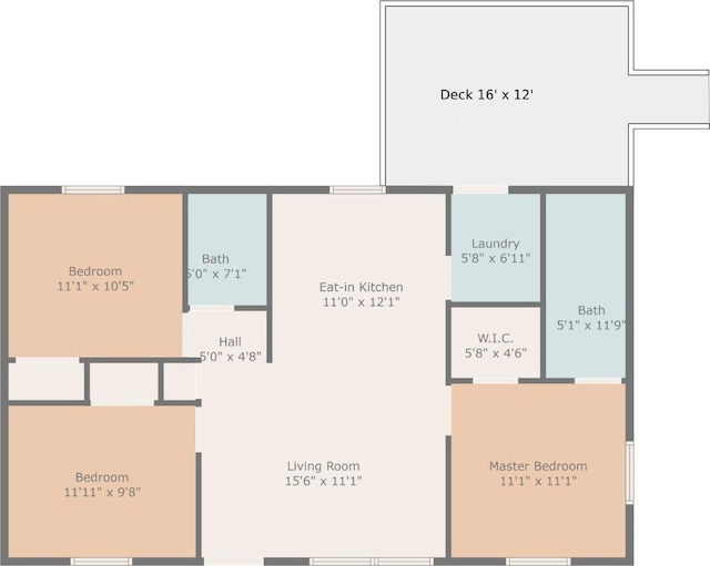 893 Cedar Gate Rd, Monroe, VA 24574 - home floor plan
